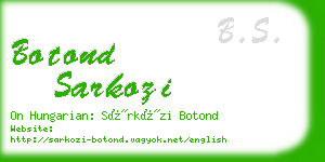 botond sarkozi business card